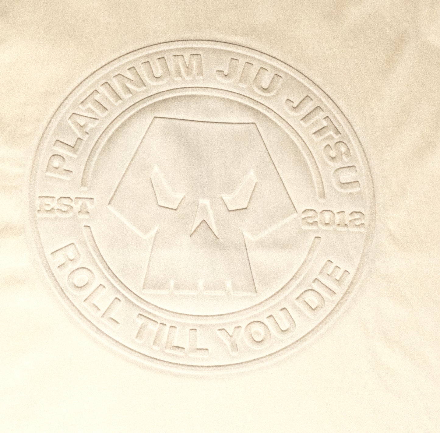 3D EMBOSSED "ROLL TILL YOU DIE" CREAM T-SHIRT