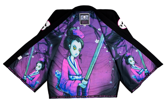 "EVIL GEISHA" BLACK BJJ KIMONO
