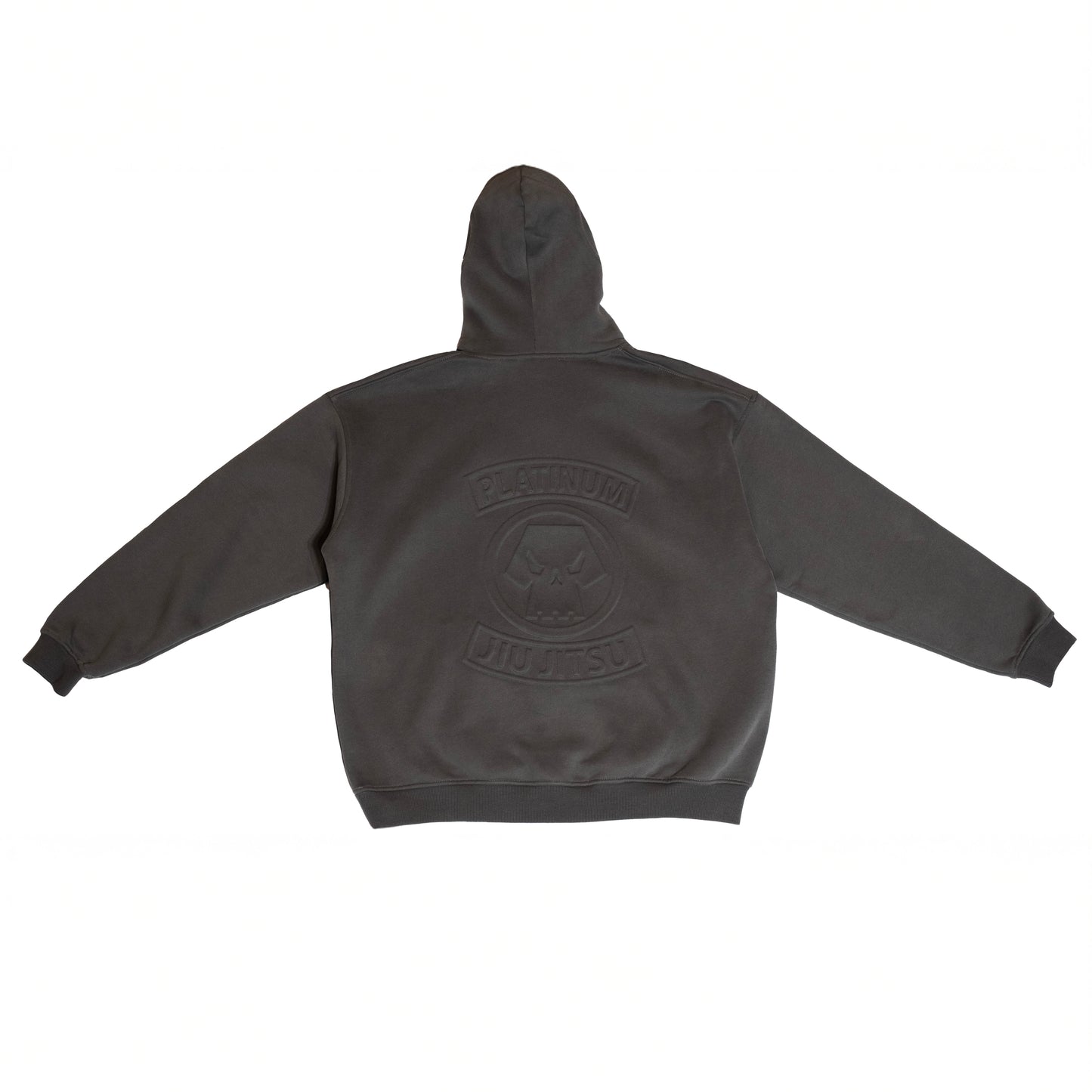 3D EMBOSSED ASH GREY HOODIE