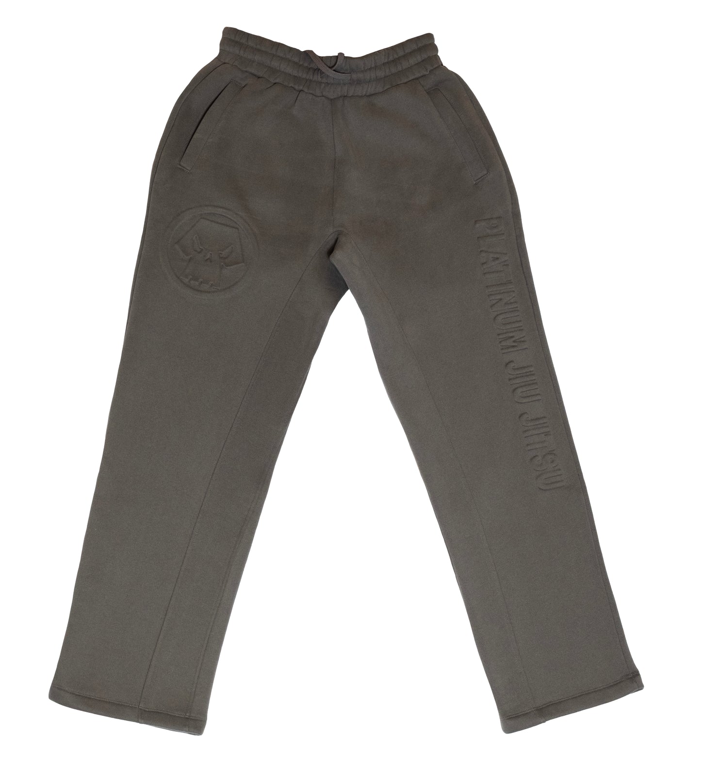 3D EMBOSSED ASH GREY SWEATPANTS