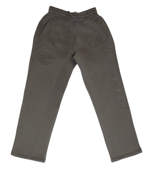3D EMBOSSED ASH GREY SWEATPANTS