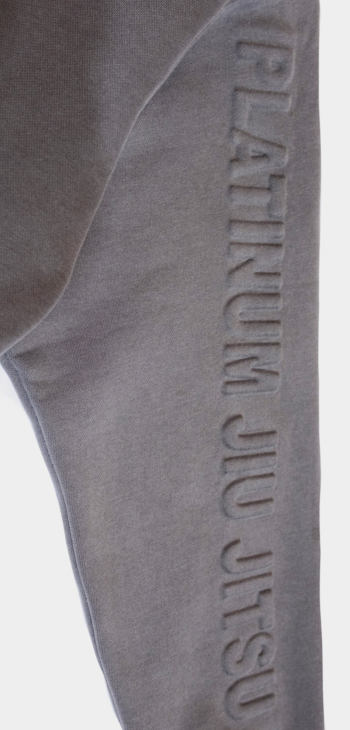 3D EMBOSSED ASH GREY HOODIE