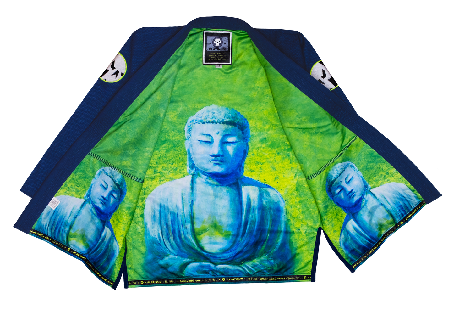 Green Buddha Navy Blue BJJ Gi