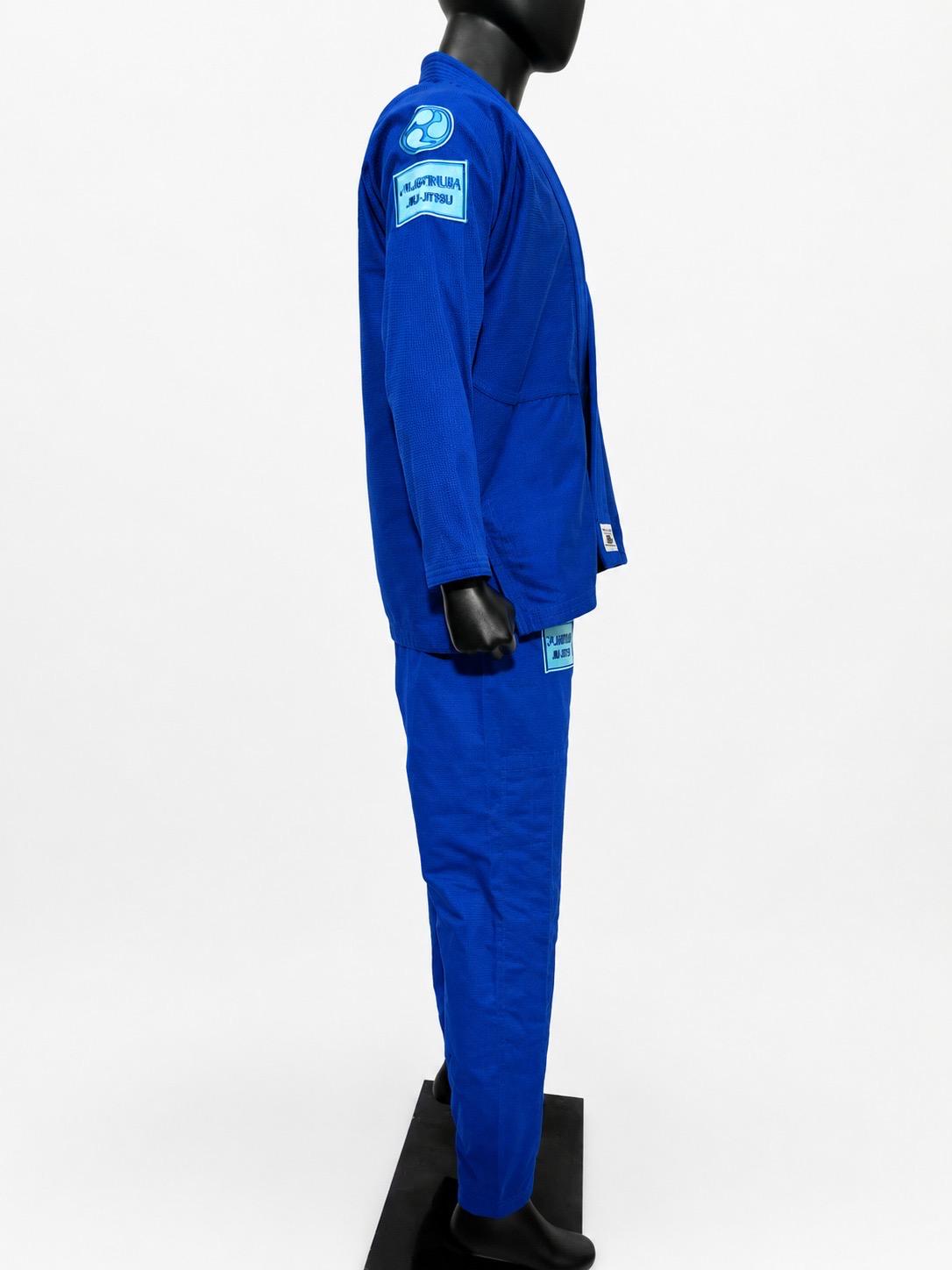PREMIUM QUALITY INVERSE LOGO JIU JITSU GI - ROYAL BLUE