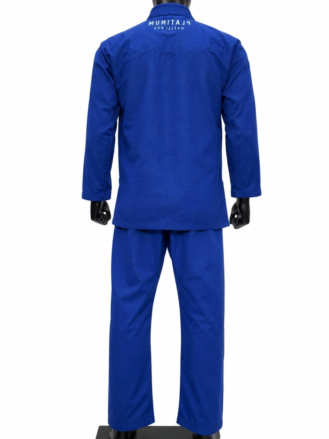 PREMIUM QUALITY INVERSE LOGO JIU JITSU GI - ROYAL BLUE