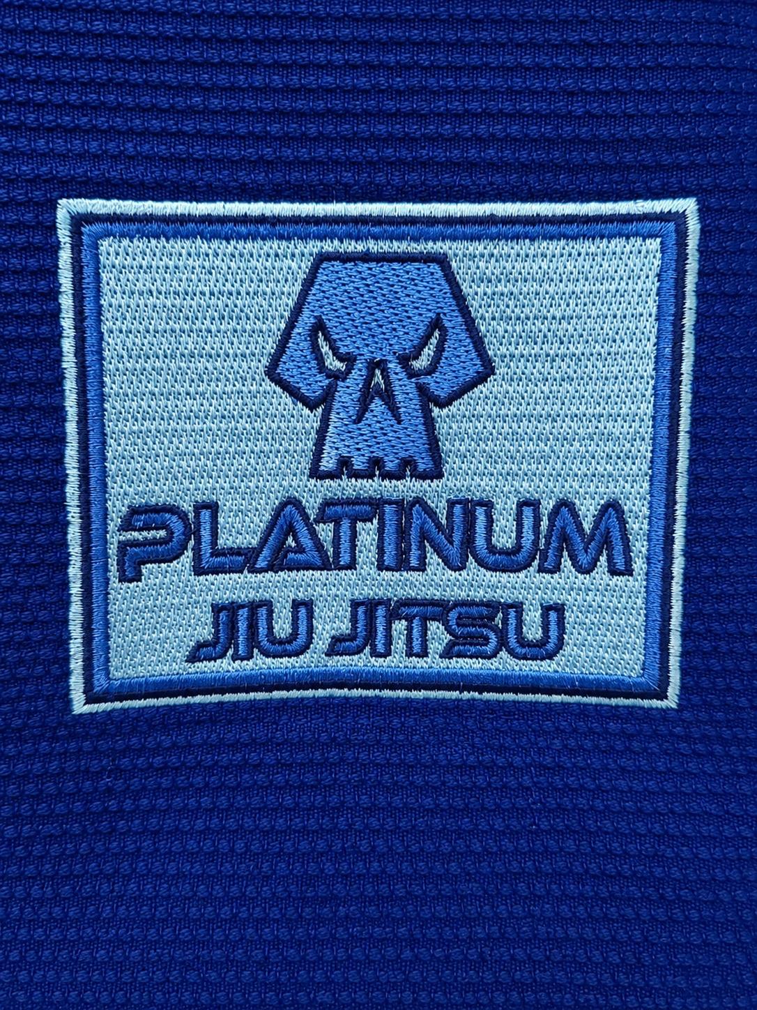 PREMIUM QUALITY INVERSE LOGO JIU JITSU GI - ROYAL BLUE