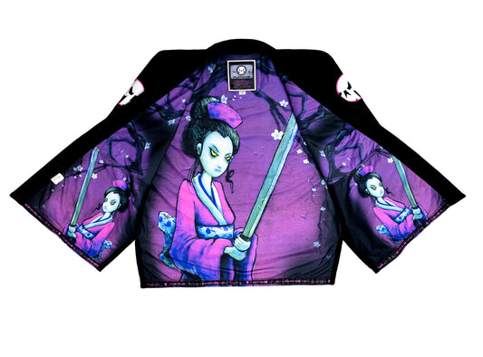 PREMIUM QUALITY "EVIL GEISHA" JIU JITSU GI - BLACK