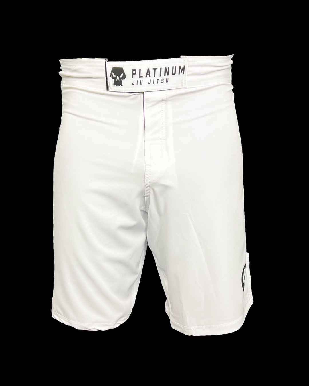 White BJJ & grappling style board shorts